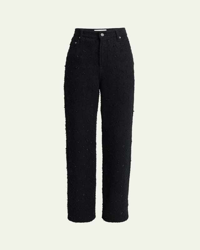 Journey Kim Embellished Straight-Leg Jeans